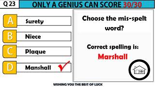 Can You Find the Misspelt Word? | English Grammar | #challenge 01.