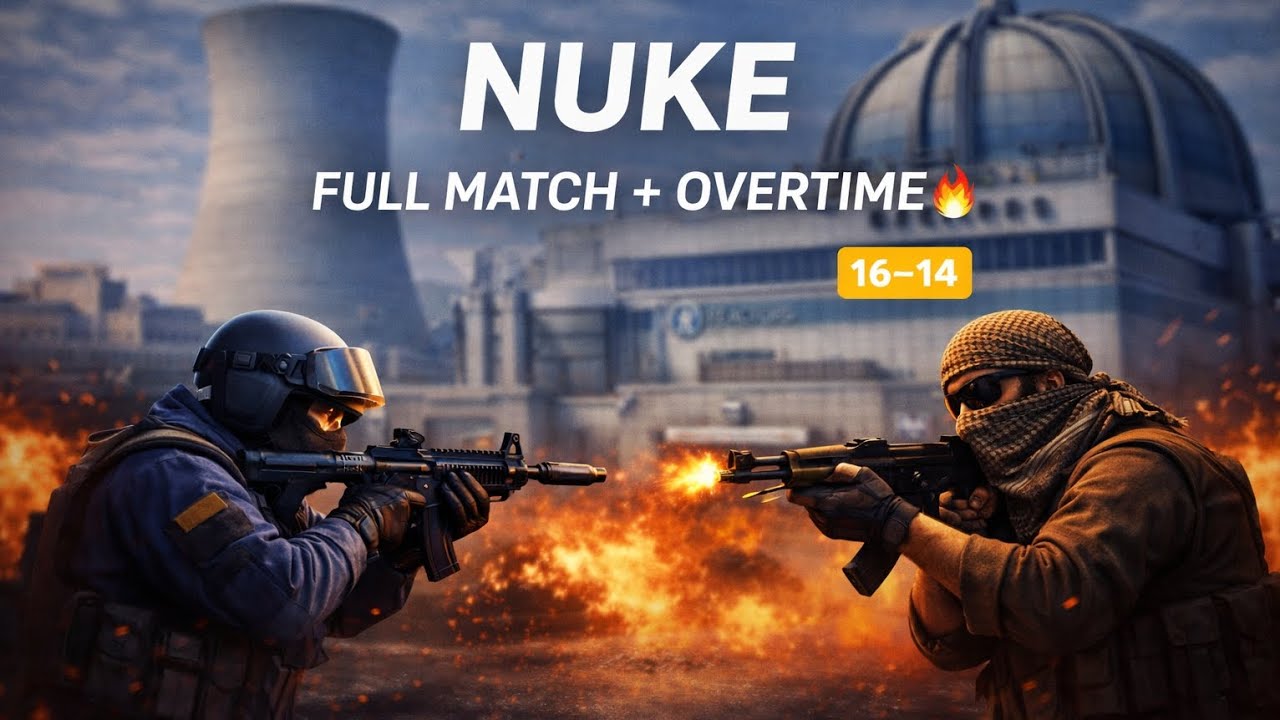 CS2 Nuke Full Match (No Commentary) | Intense Overtime Battle - YouTube