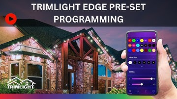 How do I use pre-set programming with Trimlight Edge?