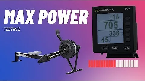 When To Use Wattage Units on Concept2 Rower (Max Power Testing)