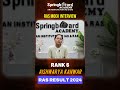 RAS 2024 Rank 06th Mock Interview Aishwarya Kunwar Springboard Academy #springboardshort #ras