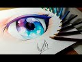 Draw Anime Eyes (Using Faber Castell Classic) #1