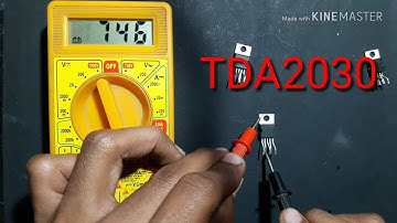 How to check TDA2030A in multimeter | TDA2030 Testing | Home theatre Ic 2030 testing