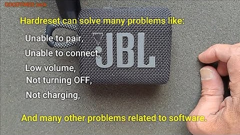 JBL Go3 Bluetooth speaker | How to Hardreset.