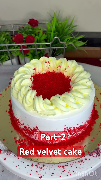 Red velvet cake l|| part-2 || #shortvideo #cakedecorating #shorts #viralvideo