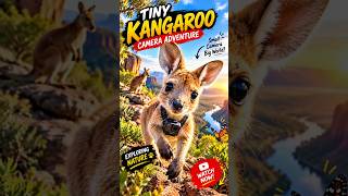 A Tiny Kangaroo Wears a Camera… What Happens Next? #wildlife #youtubeshorts #microcamera #nature