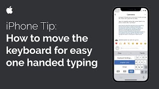 iPhone Tip: How to move the keyboard for easy one handed typing #shorts #iphone screenshot 3