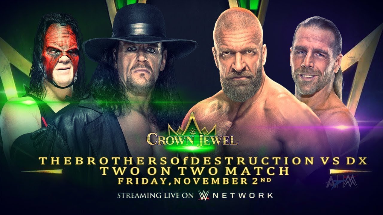 The Undertaker and Kane Vs Triple H and Shawn Michaels Crown Jewel