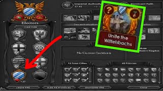This mission lets you become an ELECTOR in the HRE