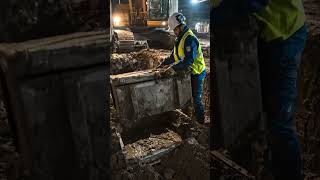 construction machinery excavator action cinematic operation view #shorts #v=jxtitncUevA