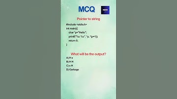 🔥Pointer to String MCQ🔥 C Interview Questions #shortsfeed #shorts #viralvideo #viralshorts #video