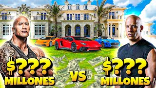 The Rock vs Vin Diesel  - ¿Quién tiene la fortuna más grande?