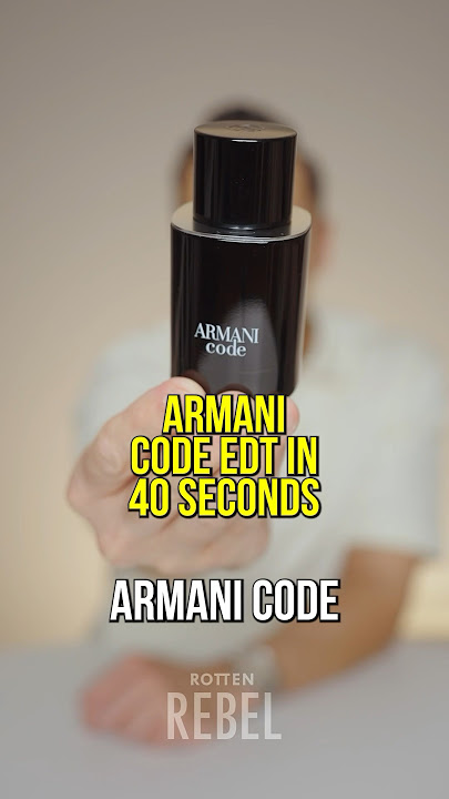 Armani Code EdT Review in 40 seconds! Armani Code eau de toilette for men.