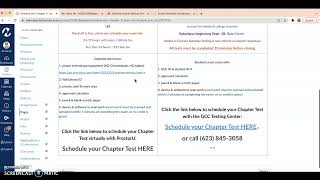 Scheduling your Chapter Tests
