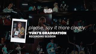 Yuki's Graduation Recording Session - please, say it more clearly.