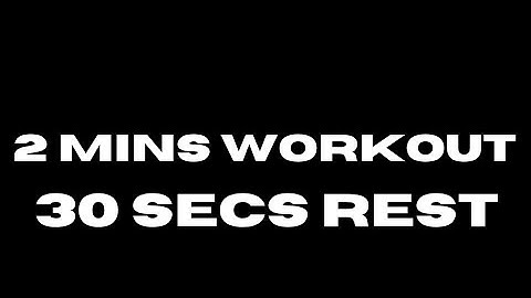2 Minutes Interval timer With 30 Seconds Rest