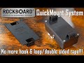 The rockboard quickmount system  forget hooknloop tape and cable binders