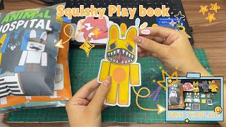 I made a Squishy Playbook with Animal Hospital Theme | Tutorial & Free Printable Template