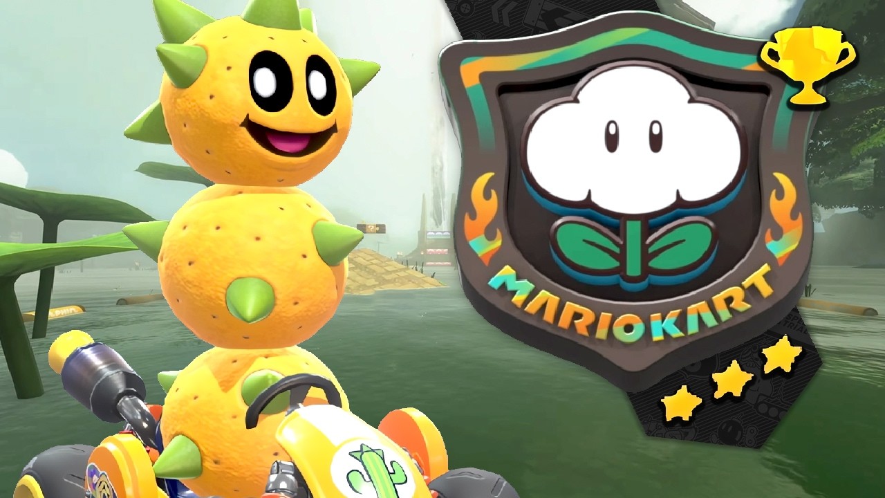 Mario Kart World - Knockout Tour: Cloud Rally (150cc / 3 Star Rank)