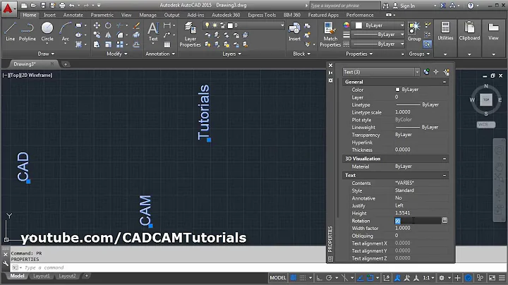 AutoCAD Rotate Multiple Text in Place | AutoCAD Rotate all Text 180 Degrees