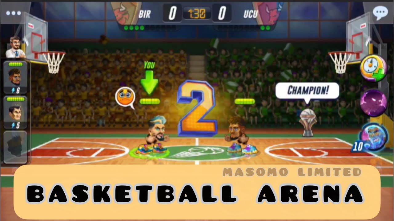 BASKETBALL ARENA Gameplay - Funny Games by Masomo - Take points #3 |  bendiit playing games - YouTube