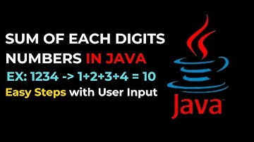 Java Program to Find Sum of Digits  | Step-by-Step Explanation with Dry Run