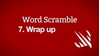 Wrap up – Word Scramble, part 7 screenshot 5