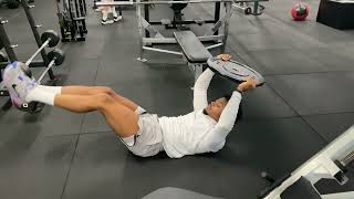 Plate Reverse Sit Ups