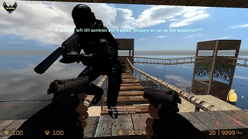ZOMBIE ESCAPE MOD ON COUNTER-STRIKE: SOURCE, MAP: ZE_voodoo_islands, CSS