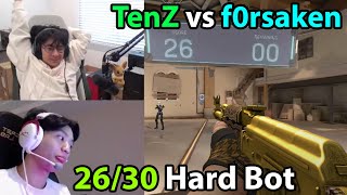 TenZ vs PRX f0rsaken on 26\/30 HARD BOT Challenge