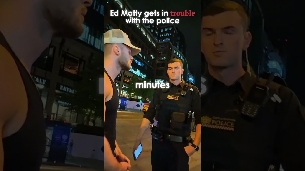 Ed Matty gets stopped and questioned by police 😬🚨