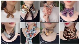 How to Wear a Scarf Around Your Neck. Different Styles to Wear a Scarf or Bandana for Women.