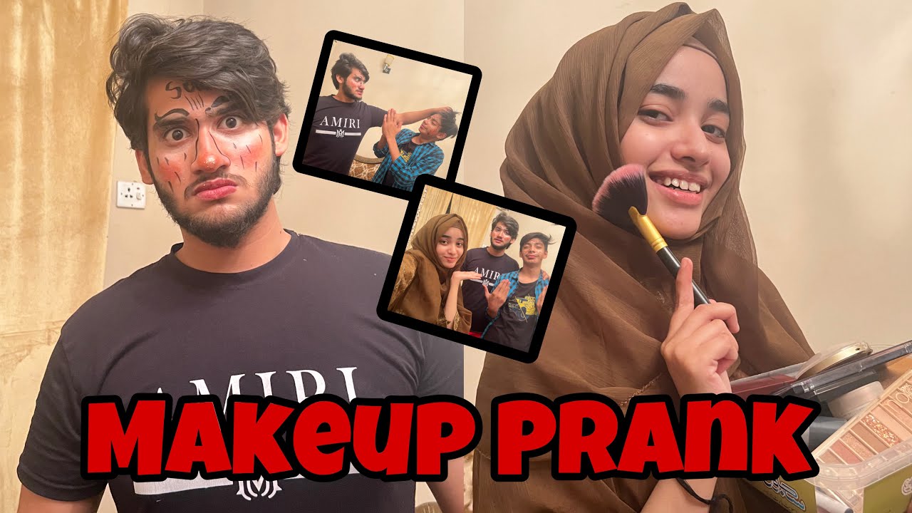 Laiba Ne Kiya Ahmad K Saath Makeup Prank 😅😆 Laiba Fatima & Ahmad Vlogs.