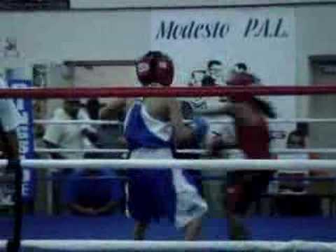 Alexis Sanchez v Monica Delgado rd 3 Amateur Boxing