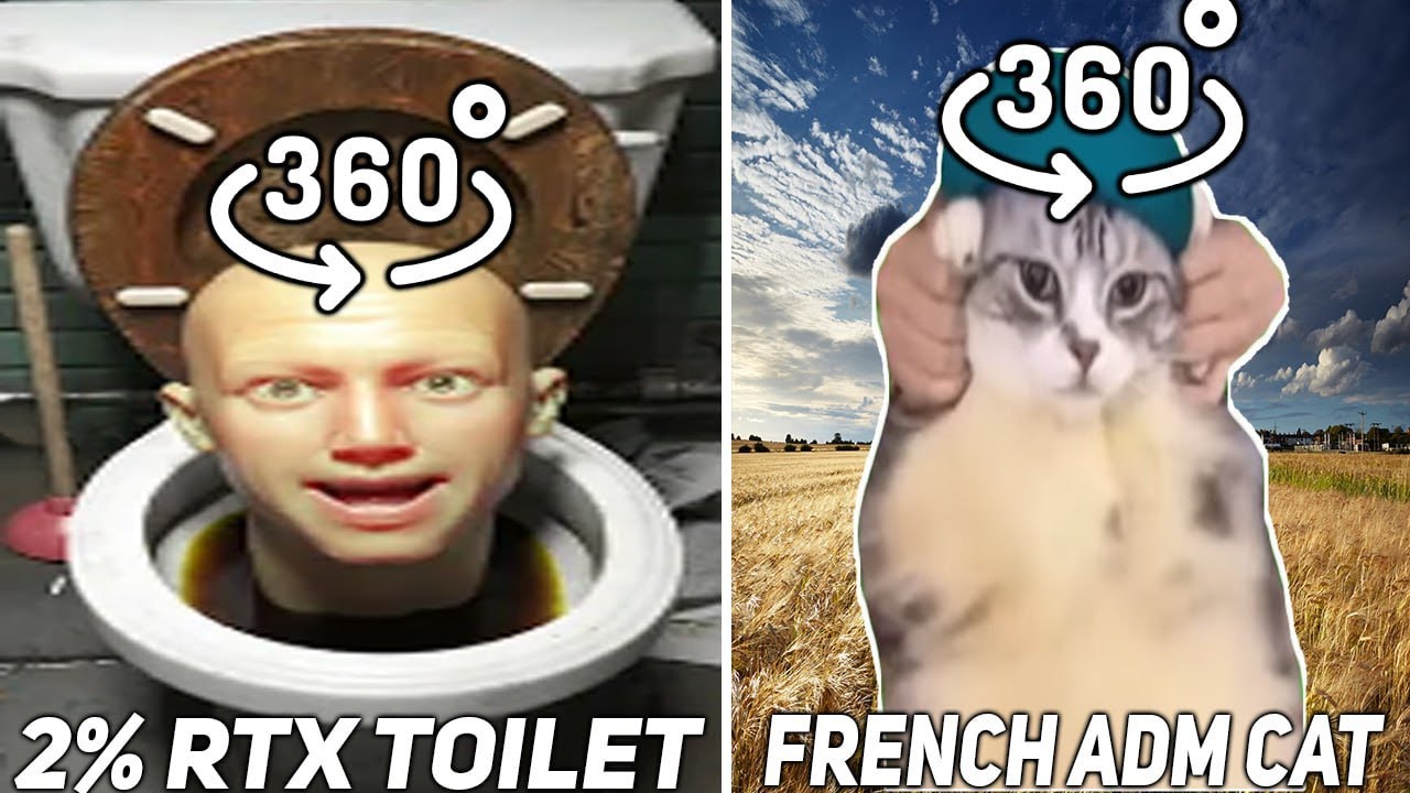 2% RTX TOILET VS FRENCH ADM CAT/360/VR/4K - YouTube