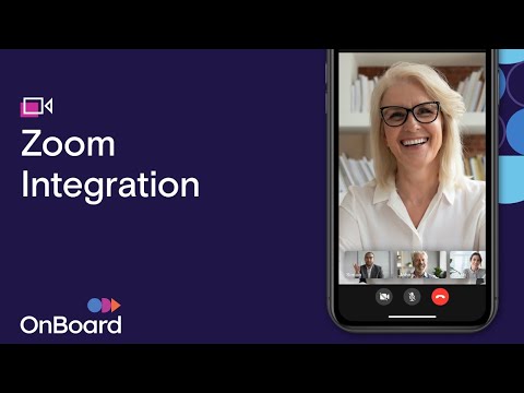 OnBoard Zoom Integration for Virtual Meetings & Video Conferencing