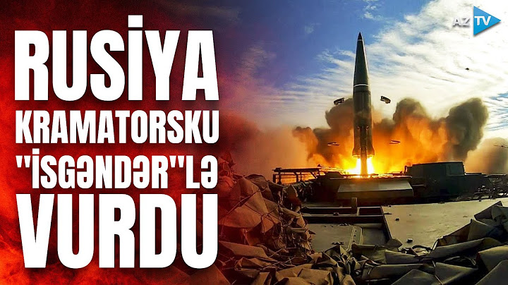 Rusiya Kramatorsku "İsgəndər"lə vurub: yaşayış binası dağılıb, ölənlər var