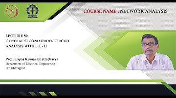 Lecture 50: General Second Order Circuit Analysis with L.T - II