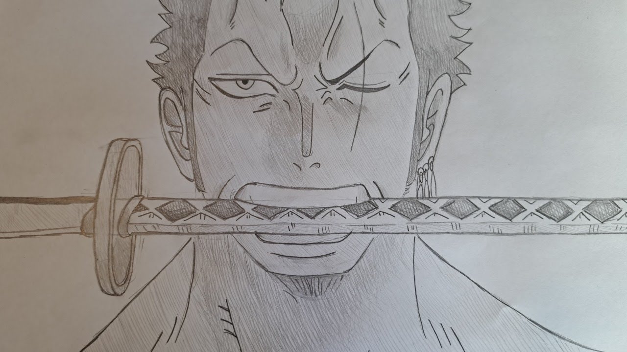 How to draw Zoro from One Piece | Anime drawing - YouTube