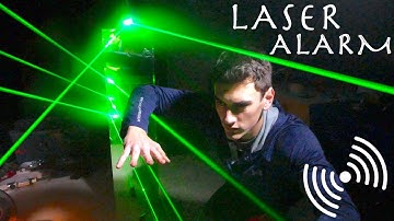 How To Easily Make a LASER TRIP-WIRE! (Mission Impossible Spy Laser Alarm System!!!)