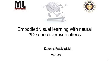Embodied visual learning with neural 3D scene representations