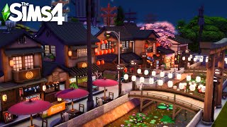 HUGE JAPAN VILLAGENO CC |The Sims 4 | Speed build