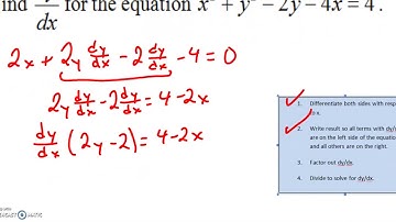 2.7 Implicit Differentiation