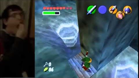 OoT: Water Temple vortex room small key w/o Quiver (Hookshot Megajump)