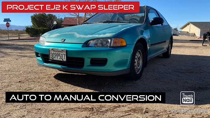 Honda Civic dx k20z3 swap (auto to manual) part 1