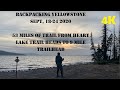 Backpacking Yellowstone - Heart Lake to 9 Mile Trailhead, Late Sept. 2020 (Extended Version)