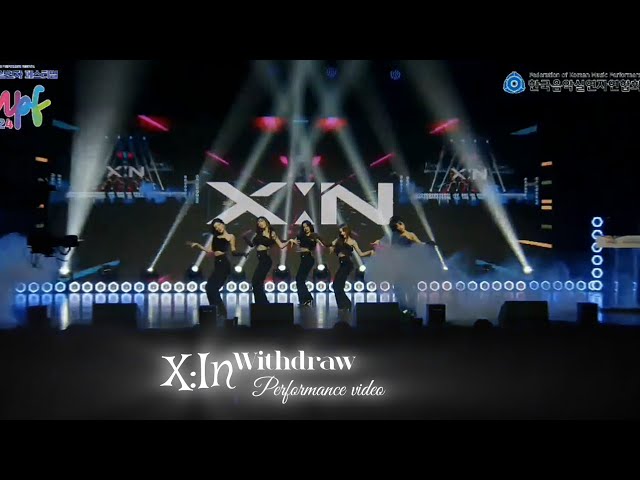 X:in performing WITHDRAW in Korean Music perfomers festival 2024 #xin #korea #kpop #Aria#nova#viral class=