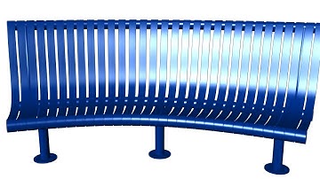 Parametric Bench. Grasshopper. Rhino