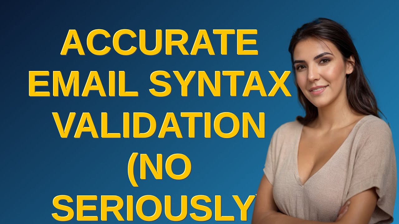 Codereview: Accurate email syntax validation (no seriously)