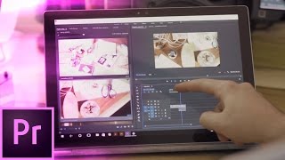 How to Edit Videos on a Tablet - Drop Zones & Multi Touch Editing in Premiere Pro CC  | Educational